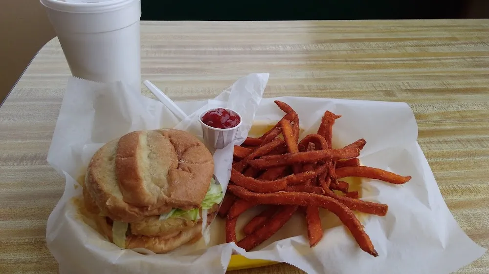 Chicken Sandwich & Sweet Potato Fries